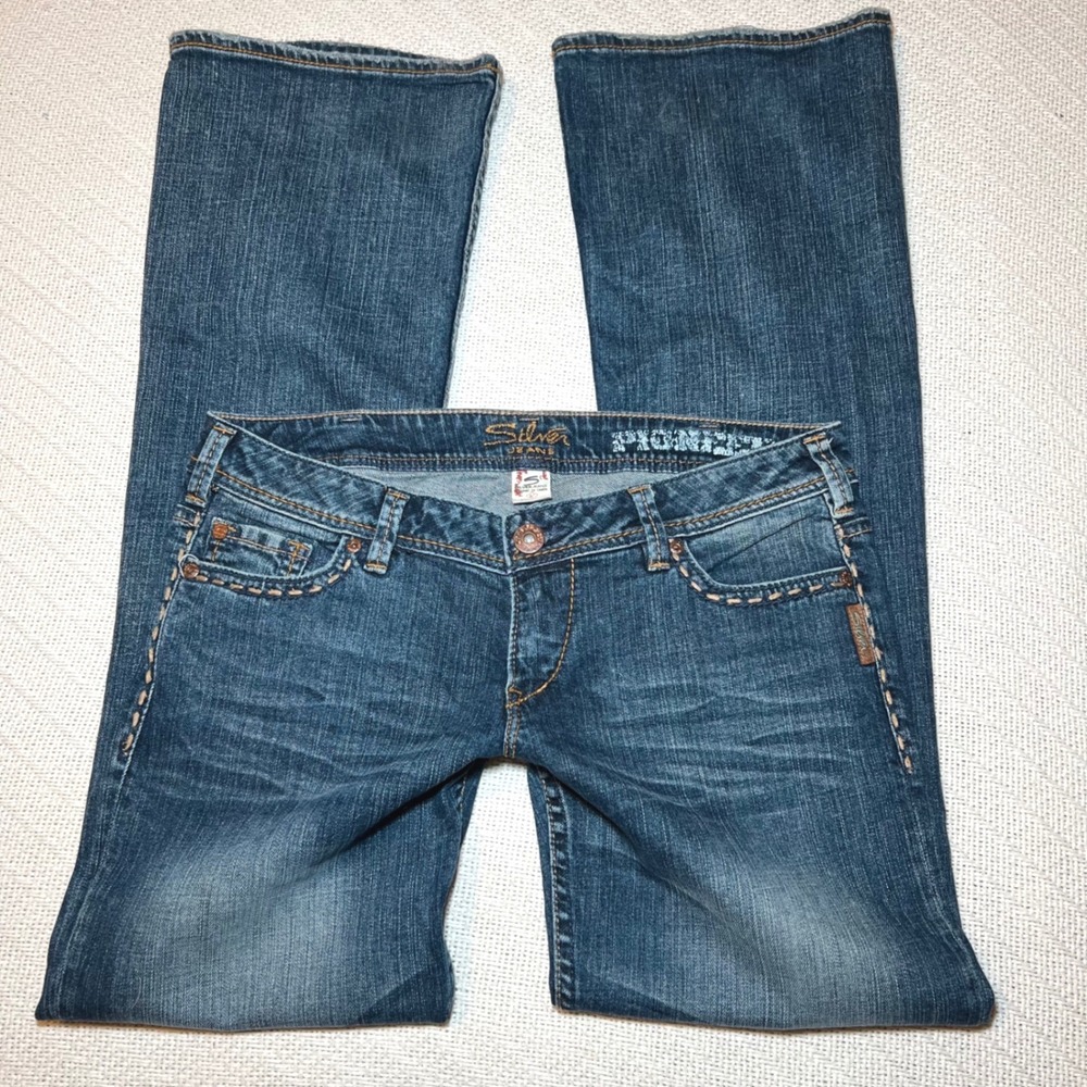 Silver Jeans Vintage Y2K Medium Wash Low Rise Bootcut Denim Jeans Size 32